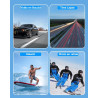 WOLFANG Caméra Sport GA100 4K 30FPS, Caméscope WiFi de 20 MP, Caméra Étanche sous-Marine 40 m avec Double Microphone, télécomman
