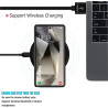 Coque Batterie pour Samsung Galaxy S25 FE, 10000mAh Chargeur Portable Batterie Externe Rechargeable Magnétique Chargement sans F