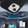Coque de protection pour iPhone 13 (6,1 "), 8500 mAh, chargeur portable ultra fin, batterie étendue, chargeur de téléphone et co