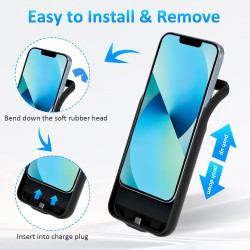 Coque de protection pour iPhone 13 (6,1 "), 8500 mAh, chargeur portable ultra fin, batterie étendue, chargeur de téléphone et co
