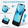 Coque de protection pour iPhone 13 (6,1 "), 8500 mAh, chargeur portable ultra fin, batterie étendue, chargeur de téléphone et co