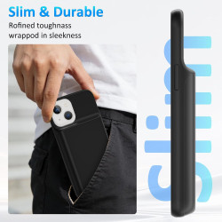 Coque de protection pour iPhone 13 (6,1 "), 8500 mAh, chargeur portable ultra fin, batterie étendue, chargeur de téléphone et co