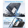 Coque de protection pour Samsung Galaxy S25 Plus/S24 Plus (15 000 mAh), chargeur portable, rechargeable, coque de protection ext