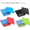 Kit de batterie portable à 4 emplacements avec boîtier de chargement USB C - Boîtier de batterie portable avec vis de fixation -