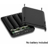 Kit de batterie portable à 4 emplacements avec boîtier de chargement USB C - Boîtier de batterie portable avec vis de fixation -