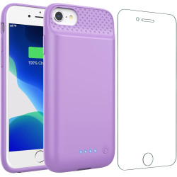 Feob Coque Batterie pour iPhone 8/7/6s/6/SE(2022/2020)【Mince mais Puissant 7000mAh】Coque Rechargeable Batterie Externe Chargeur 