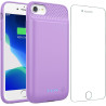 Feob Coque Batterie pour iPhone 8/7/6s/6/SE(2022/2020)【Mince mais Puissant 7000mAh】Coque Rechargeable Batterie Externe Chargeur 