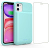 Feob Coque Batterie pour iPhone 11/XR【Mince mais Puissant 7500mAh】 Coque Rechargeable Batterie Externe avec écran de Protection 