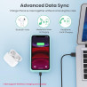 Feob Coque Batterie pour iPhone 11/XR【Mince mais Puissant 7500mAh】 Coque Rechargeable Batterie Externe avec écran de Protection 