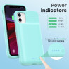 Feob Coque Batterie pour iPhone 11/XR【Mince mais Puissant 7500mAh】 Coque Rechargeable Batterie Externe avec écran de Protection 