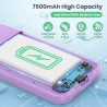 Feob Coque Batterie pour iPhone 11/XR【Mince mais Puissant 7500mAh】Coque Rechargeable Batterie Externe avec écran de Protection e