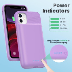 Feob Coque Batterie pour iPhone 11/XR【Mince mais Puissant 7500mAh】Coque Rechargeable Batterie Externe avec écran de Protection e