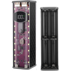Boîtier de batterie externe pour batteries 18650, 22,5 W/45 W, USB-C PD3.1 PPS charge rapide, design DIY sans soudure, boîtier d