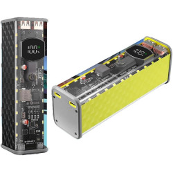 Boîtier de batterie externe pour batteries 18650, 22,5 W/45 W, USB-C PD3.1 PPS charge rapide, design DIY sans soudure, boîtier d