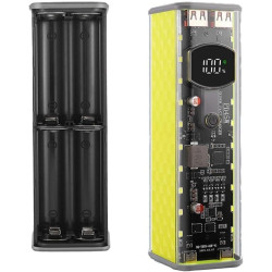 3.1/PPS/QC3.0 Charge rapide, conception DIY sans soudure, boîtier ABS transparent, comprend une régulation de tension et un circ