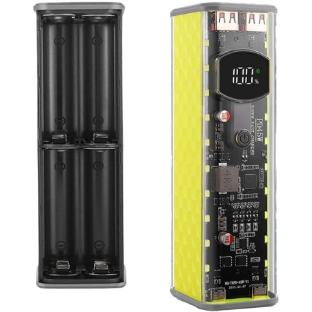 3.1/PPS/QC3.0 Charge rapide, conception DIY sans soudure, boîtier ABS transparent, comprend une régulation de tension et un circ
