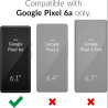 Boîtier de Batterie pour Google Pixel 8a, Boîtier de Chargeur Rechargeable pour Batterie 10000mAh Amélioré avec Chargement sans 