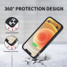 Coque de batterie pour iPhone 14/13/13 Pro, 13 800 mAh, étui de charge portable rechargeable, étui de protection avec protecteur