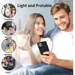 Coque de batterie pour iPhone 14/13/13 Pro, 13 800 mAh, étui de charge portable rechargeable, étui de protection avec protecteur