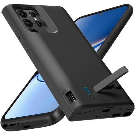 Coque de batterie pour Samsung Galaxy S22 Ultra, 5000 mAh, chargeur rapide, batterie externe rechargeable intelligente pour Gala