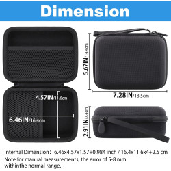Khanka Étui pour Anker Prime 26,250mAh Power Bank(300W) et Base de Charge(150W Max), Housse de Rangement pour Anker Prime Power 