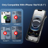 GIN FOXI Coque de batterie pour iPhone 16/16e [2026] Coque de chargement rapide 8500 mAh Ultra fine et légère Batterie rechargea