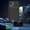 GIN FOXI Coque de batterie pour iPhone 16/16e [2026] Coque de chargement rapide 8500 mAh Ultra fine et légère Batterie rechargea