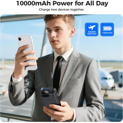 Mavulo Coque de protection pour iPhone 16e/17e, 9300 mAh 20 W, avec batterie externe, coque de chargement pour iPhone 16e et iPh