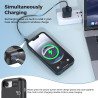 Mavulo Coque de protection pour iPhone 16e/17e, 9300 mAh 20 W, avec batterie externe, coque de chargement pour iPhone 16e et iPh