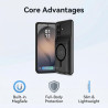 Coque Batterie pour Samsung Galaxy S26 Plus/S26+,10000mAh Magnétique Compatible Chargement sans Fil Coque de Protection pour Cha