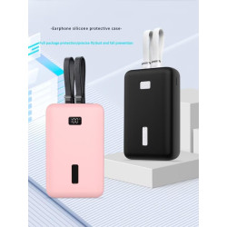 FTRONGRT Coque Compatible avec Anker Zolo 20000mAh 30W Power Bank, Étanche à la Poussière, Anti-Chute, Silicone Étui de Protecti
