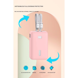 FTRONGRT Coque Compatible avec Anker Zolo 20000mAh 30W Power Bank, Étanche à la Poussière, Anti-Chute, Silicone Étui de Protecti