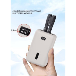 FTRONGRT Coque Compatible avec Anker Zolo 20000mAh 30W Power Bank, Étanche à la Poussière, Anti-Chute, Silicone Étui de Protecti