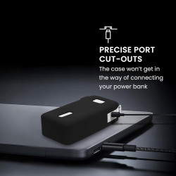 kwmobile Coque Compatible avec Anker Power Bank 10000mAh (A1688) Coque - Housse de Protection en Silicone pour Power Bank Batter
