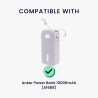 kwmobile Coque Compatible avec Anker Power Bank 10000mAh (A1688) Coque - Housse de Protection en Silicone pour Power Bank Batter