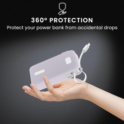 kwmobile Coque Compatible avec Anker Power Bank 10000mAh (A1688) Coque - Housse de Protection en Silicone pour Power Bank Batter