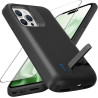 Coque de protection pour iPhone 13 Pro/14 Pro (6,1", 8500 mAh), fine et rechargeable, étui de protection portable avec batterie,