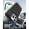 Coque de protection pour iPhone 13 Pro/14 Pro (6,1", 8500 mAh), fine et rechargeable, étui de protection portable avec batterie,