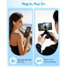 Coque de protection pour iPhone 13 Pro/14 Pro (6,1", 8500 mAh), fine et rechargeable, étui de protection portable avec batterie,
