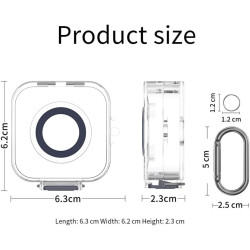 Coque de protection en polycarbonate pour chargeur Oura Ring Gen4 conçue pour s'adapter en toute sécurité et protéger contre les