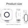 Coque de protection en polycarbonate pour chargeur Oura Ring Gen4 conçue pour s'adapter en toute sécurité et protéger contre les