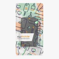 kwmobile Coque Compatible avec Apple Air MagSafe Coque - Housse de Protection en Silicone pour Power Bank Batterie Externe - Noi