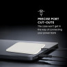 kwmobile Coque Compatible avec Apple Air MagSafe Coque - Housse de Protection en Silicone pour Power Bank Batterie Externe - Bla