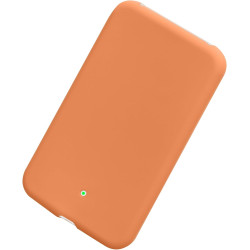 Kwmobile coque compatible avec apple air magsafe coque - housse de protection en silicone pour power bank batterie externe - ora