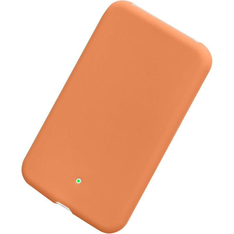 Kwmobile coque compatible avec apple air magsafe coque - housse de protection en silicone pour power bank batterie externe - ora