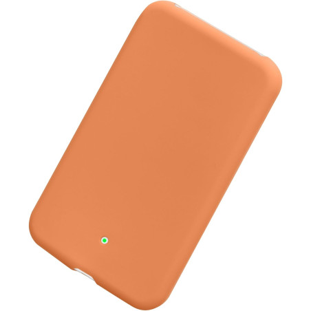 Kwmobile coque compatible avec apple air magsafe coque - housse de protection en silicone pour power bank batterie externe - ora