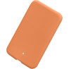 Kwmobile coque compatible avec apple air magsafe coque - housse de protection en silicone pour power bank batterie externe - ora