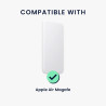 Kwmobile coque compatible avec apple air magsafe coque - housse de protection en silicone pour power bank batterie externe - ora