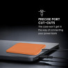 Kwmobile coque compatible avec apple air magsafe coque - housse de protection en silicone pour power bank batterie externe - ora