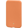 Kwmobile coque compatible avec apple air magsafe coque - housse de protection en silicone pour power bank batterie externe - ora